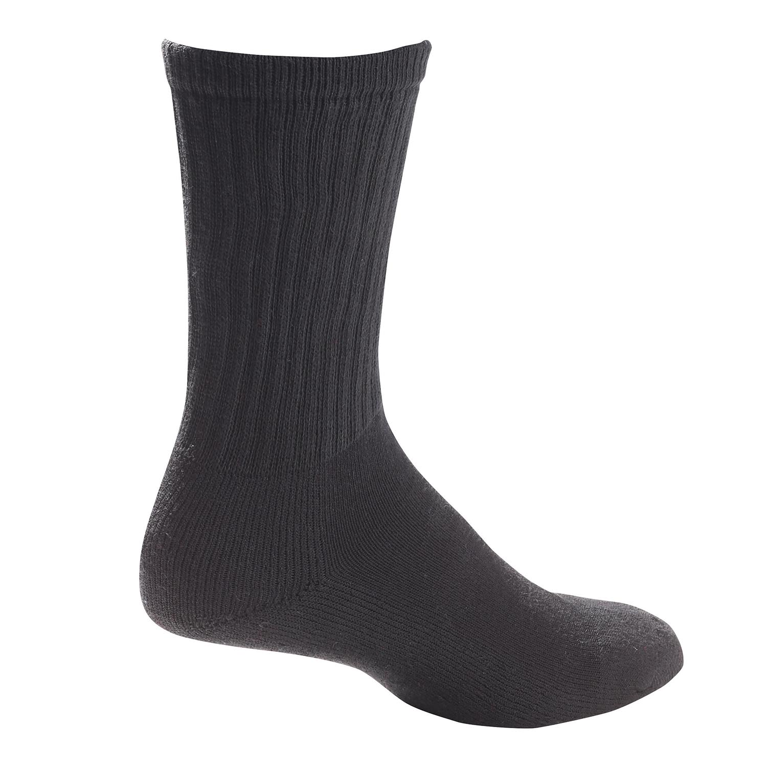 MENS BLACK CREW LENGTH SOCKS